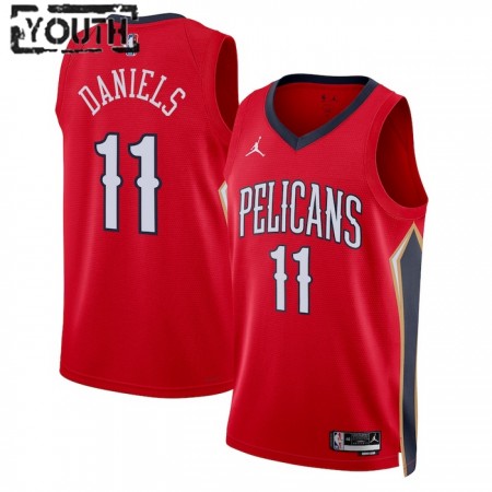 Dres New Orleans Pelicans Dyson Daniels 11 Jordan 2022-23 Statement Edition Crvena Swingman - Dječji